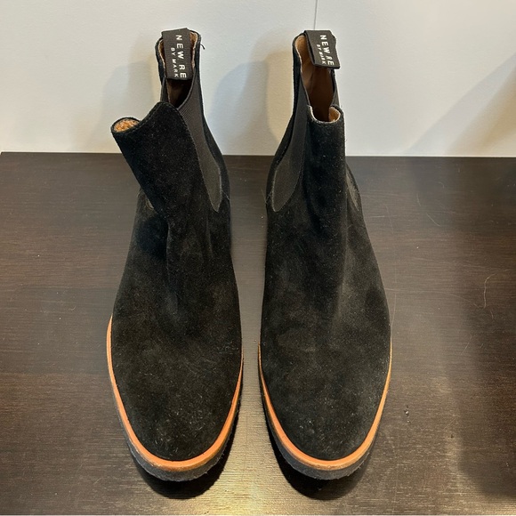 New Republic by Mark McNairy Ventura Suede Chelsea Boots Black - Picture 2 of 10